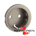 Legrand Céliane 2P+F csatlakozóaljzat burkolat, titánium, Legrand CT0120