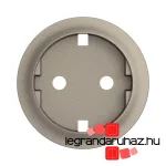 Legrand Céliane 2P+F csatlakozóaljzat burkolat, titánium, Legrand CT0120