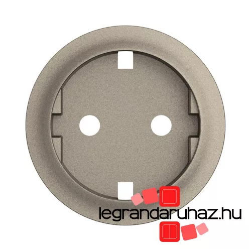 Legrand Céliane 2P+F csatlakozóaljzat burkolat, titánium, Legrand CT0120