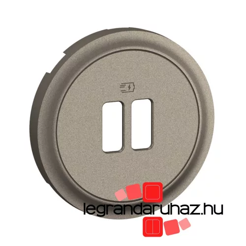 Legrand Céliane dupla USB burkolat, titán, Legrand CT0154