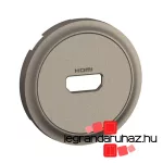 Legrand Céliane HDMI 2.0 burkolat, titánium, Legrand CT0314