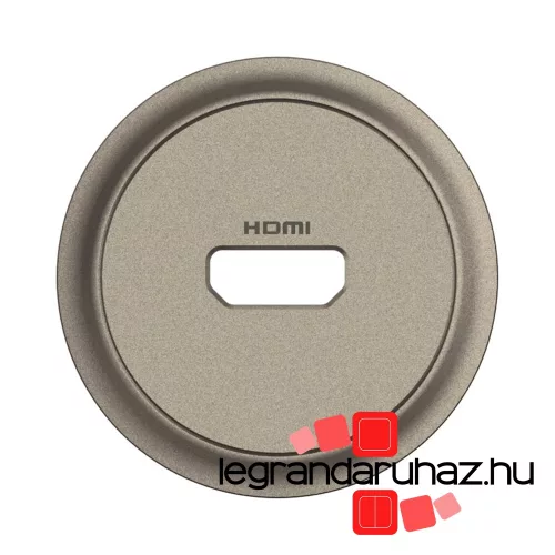Legrand Céliane HDMI 2.0 burkolat, titánium, Legrand CT0314