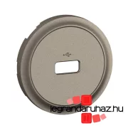   Legrand Céliane USB-A adatátviteli aljzat burkolat, titánium, Legrand CT0325