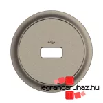 Legrand Céliane USB-A adatátviteli aljzat burkolat, titánium, Legrand CT0325