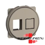 Legrand Céliane 1x vagy 2xRJ45 Keystone adapter burkolattal, titánium, Legrand CT0343