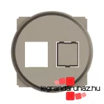 Legrand Céliane 1x vagy 2xRJ45 Keystone adapter burkolattal, titánium, Legrand CT0343