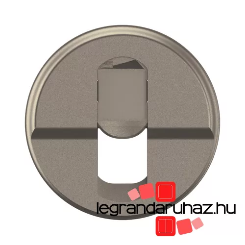 Legrand Céliane 1xRJ45 aljzat burkolat, titánium, Legrand CT0346