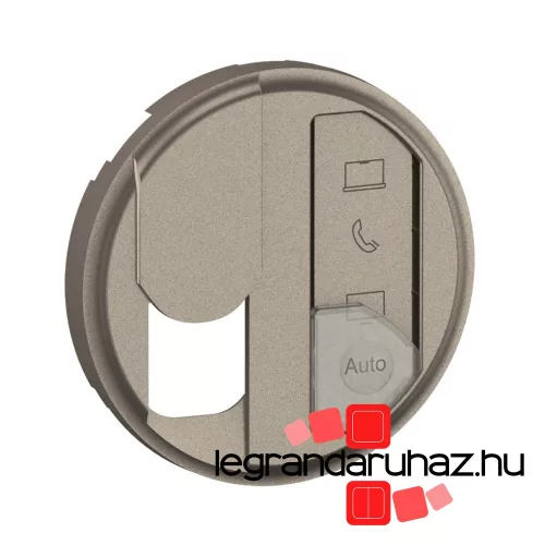 Legrand Céliane RJ45 multimédia csatlakozóaljzat burkolat, titánium, Legrand CT0348