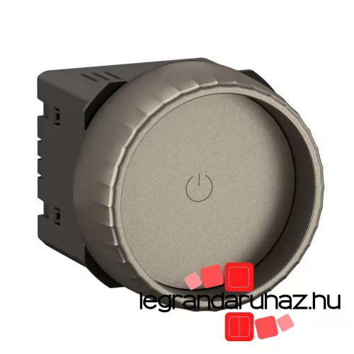 Legrand Céliane forgatógombos fényerőszabályzó nulla vezető nélkül, titánium, Legrand CT0408