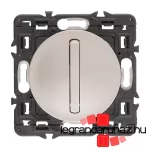 Legrand Céliane egypólusú kapcsoló 10 AX, titánium CT067002K-HK