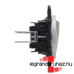 Legrand Céliane egypólusú kapcsoló 10 AX, titánium CT067002K-HK