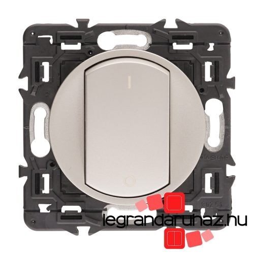 Legrand Céliane kétpólusú kapcsoló 16 AX, titánium CT067020-CS
