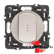   Legrand Céliane váltóérintkezős nyomó, jelzőfénnyel, titánium CT067031JF-CS