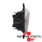 Legrand Céliane váltóérintkezős nyomó, jelzőfénnyel, titánium CT067031JF-CS