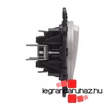 Legrand Céliane váltóérintkezős nyomó, jelzőfénnyel, titánium CT067031JF-K