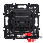 Legrand Céliane 2P+F csatlakozóaljzat biztonsági zsaluval, rugós, titánium CT067153-CS