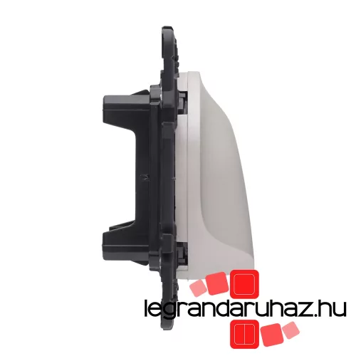 Legrand Céliane kábelkivezető sorkapocs nélkül, titánium CT067181-CS