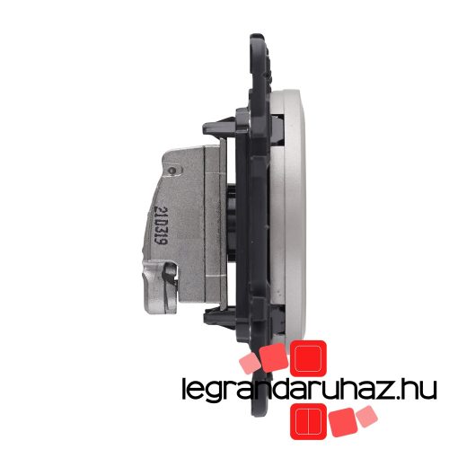 Legrand Céliane TV aljzat, átmenő, 14 dB, titánium CT067386-CS