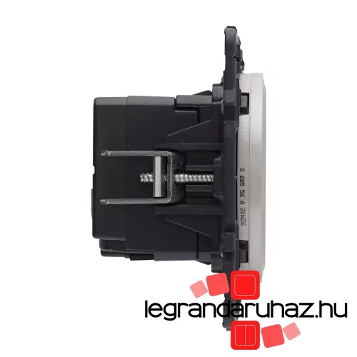Legrand Céliane kettős USB-A + USB-C  töltőaljzat, beépített tápegységgel - 3A, 15W, burkolattal, titánium CT067465-K