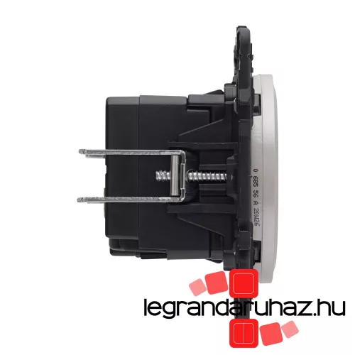 Legrand Céliane kettős USB-C töltőaljzat, beépített tápegységgel - 3A, 15W, burkolattal, titánium CT067466-HK