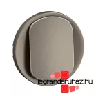   Legrand Céliane széles billentyű, alsó fényjelzős, váltókapcsolóhoz/nyomóhoz, burkolat, 2 mod, titánium, Legrand CT1001