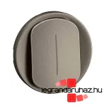 Legrand Céliane széles billentyű, mellső fényjelzős, keresztkapcsolóhoz, burkolat, 2 mod, titánium, Legrand CT1005
