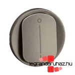Legrand Céliane széles billentyű fényjelzős kétpólusú kapcsolóhoz, burkolat, titánium, Legrand CT1020