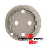 Legrand Céliane 2P+F rugós csatlakozóaljzat burkolat, fényjelzős, titánium, Legrand CT1120