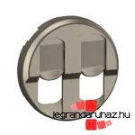 Legrand Céliane 2xRJ45 burkolat, titánium, Legrand CT2346