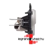 Legrand Céliane 2xRJ45 Cat. 6A STP csatlakozóaljzat, titánium CT2X067346-HK