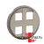 Legrand Céliane 4xRJ45 aljzat burkolat, 2 mod, titánium, Legrand CT4348