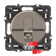   Legrand  Céliane 1xRJ45 Cat. 6 STP 1 Gbit/s árnyékolt csatlakozóaljzat, titánium, CTNCM0347-CS