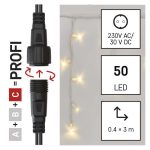 EMOS D2CW04, Profi LED sorolható füzér, villogó – jégcsapok, 3 m, kültéri, meleg fehér