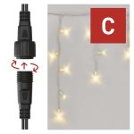 EMOS D2CW04, Profi LED sorolható füzér, villogó – jégcsapok, 3 m, kültéri, meleg fehér