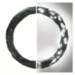 EMOS D3AC05 LED karácsonyi nano fényfüzér, zöld, 15 m, hideg fehér