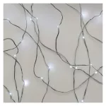 EMOS LED nano fényfüzér, hideg fehér, 0,9 m, 2x AA elemes, beltéri, D3AC06