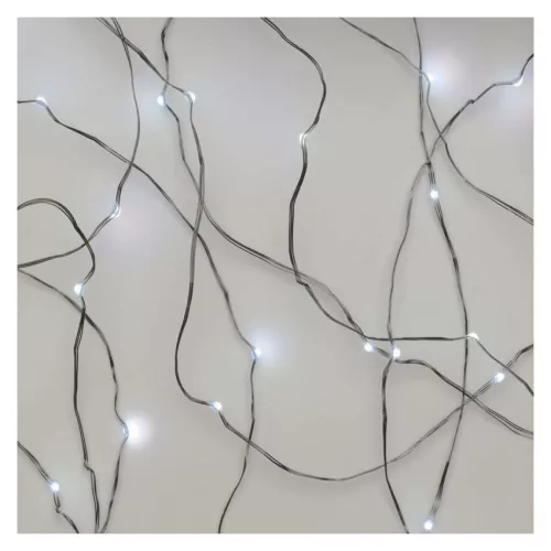 EMOS LED nano fényfüzér, hideg fehér, 0,9 m, 2x AA elemes, beltéri, D3AC06