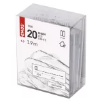 EMOS D3AC07 elemes LED nano fényfüzér, 1,9 m, hideg fehér, időzítővel