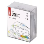 EMOS D3AM04 többszínű LED nano fényfüzér, 1,9 m, elemes, időzítős