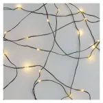 EMOS D3AW03 LED nano fényfüzér, 4 m, meleg fehér, zöld kábel, időzítő