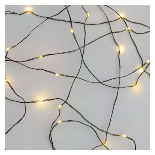EMOS D3AW03 LED nano fényfüzér, 4 m, meleg fehér, zöld kábel, időzítő