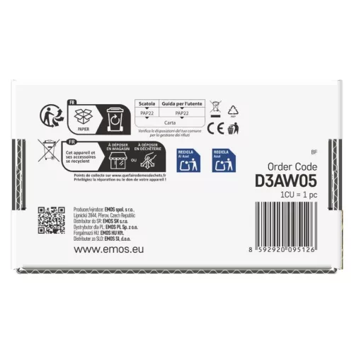 EMOS D3AW05 LED nano fényfüzér, 15 m, meleg fehér, zöld kábel