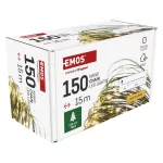 EMOS D3AW05 LED nano fényfüzér, 15 m, meleg fehér, zöld kábel