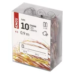 EMOS LED karácsonyi nano fényfüzér réz, 0,9 m, meleg fehér, 2x AA, D3AW06