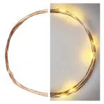 EMOS LED karácsonyi nano fényfüzér réz, 0,9 m, meleg fehér, 2x AA, D3AW06