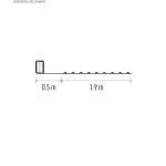 EMOS D3AW07 LED nano fényfüzér, 1,9 m, meleg fehér, elemes, időzítővel