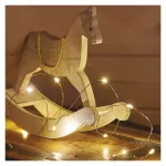 EMOS D3AW07 LED nano fényfüzér, 1,9 m, meleg fehér, elemes, időzítővel