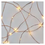 EMOS D3AW07 LED nano fényfüzér, 1,9 m, meleg fehér, elemes, időzítővel