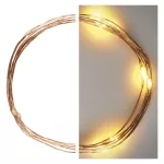 EMOS D3AW07 LED nano fényfüzér, 1,9 m, meleg fehér, elemes, időzítővel