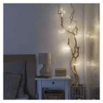 EMOS nano LED fényfüzér fürtökkel, meleg fehér, 2,35 m, időzítő, D3AW08